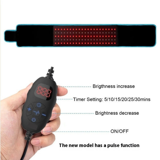 Red Light Physical Therapy Belt 630nn 880nn Infrared Fever Dysmenorrhea Belly Warming Waist Support