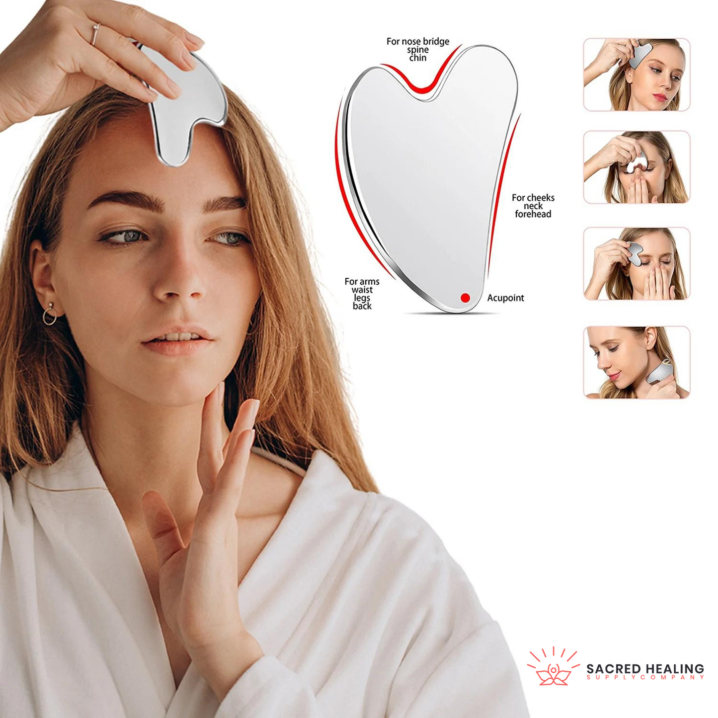 Sacred Healing Premium Gua Sha Facial Massage Tool