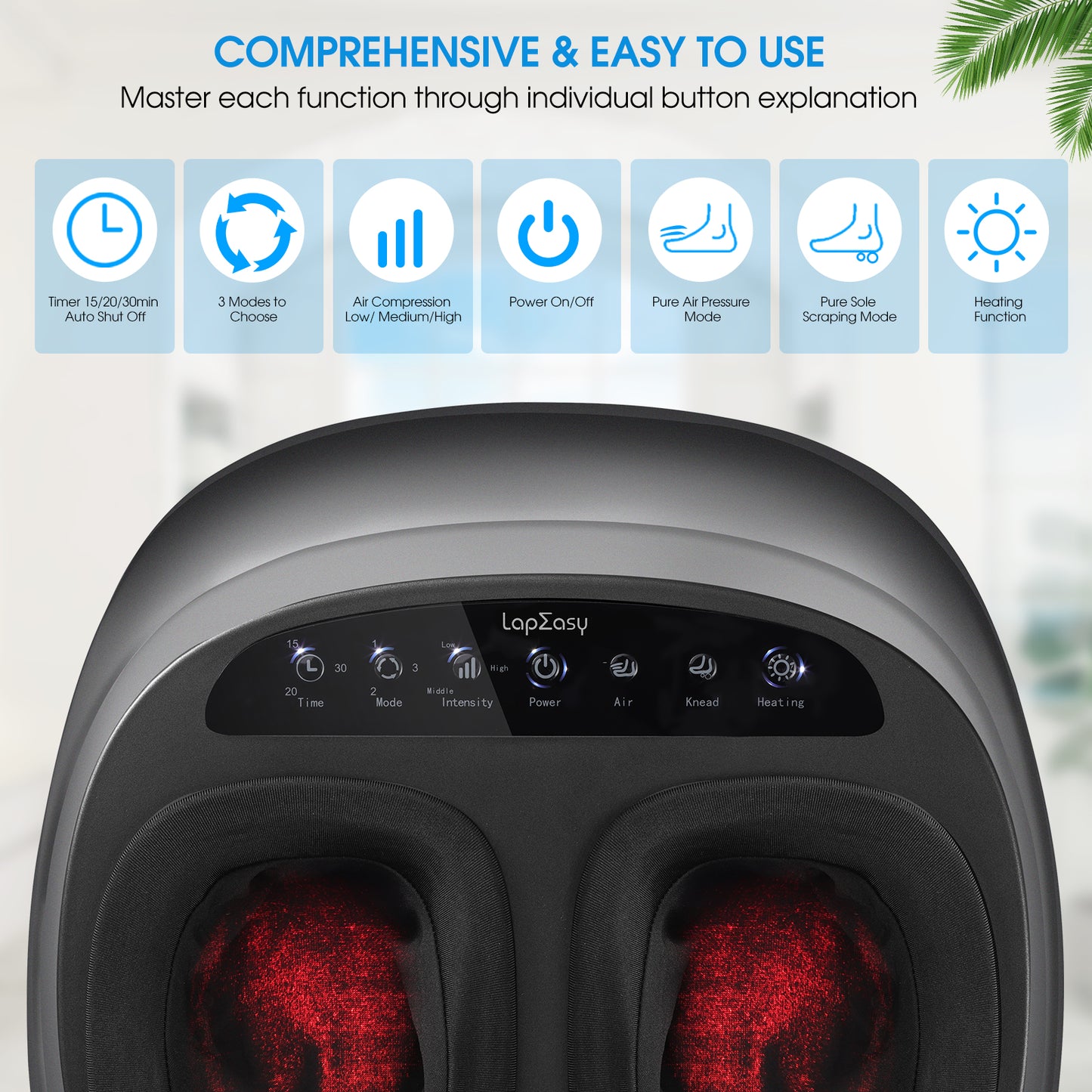 Serenity Sole Warmer- Electric Shiatsu Foot Massager With Heat