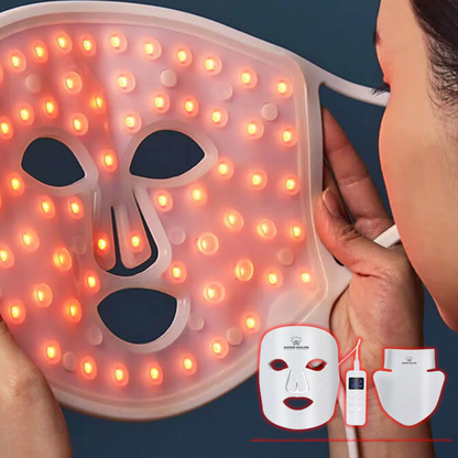 Radiance Revive 2.0 – Medical Grade Advanced LED Light Face Mask with Neck and Chest adapter